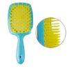  Зображення Janeke Superbrush the original гребінець продувна, щітка для волосся блакитного кольору з жовтим 